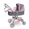 Badger Basket Gray & Pink Daydream Multi-Function Single Doll Pram & Stroller